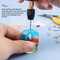 Electric Drill, 74Pcs Hand Drill with 3-Jaw Clamp-Applicable to A Larger Drilling Range (0-3mm), Keychain Making Kit, Jewelry Making Kit, Grip Nose Pliers, Jewelry tools, for Resin